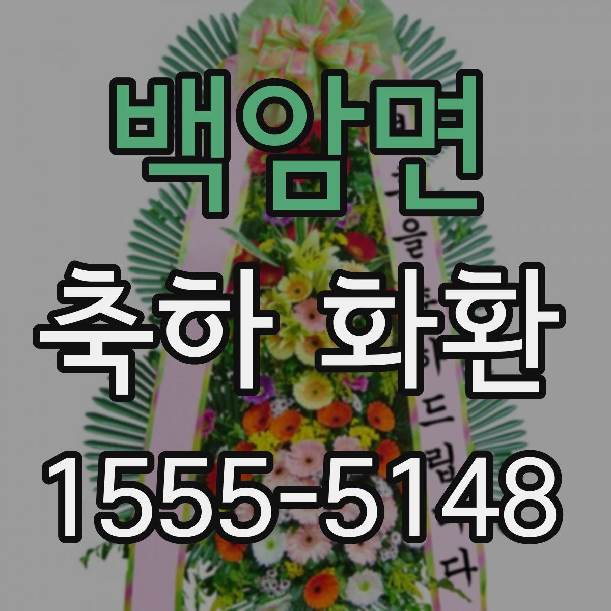 백암면 축하 화환