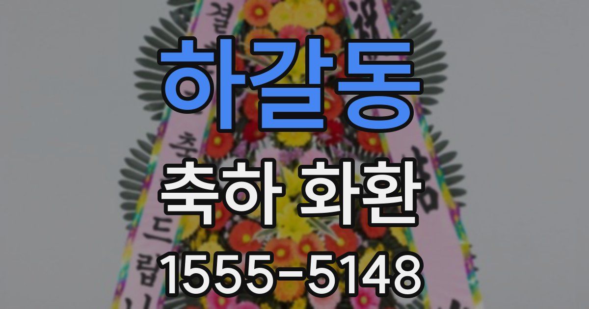 하갈동 축하 화환