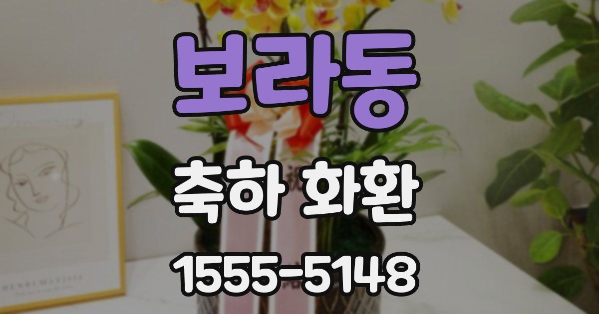 보라동 축하 화환