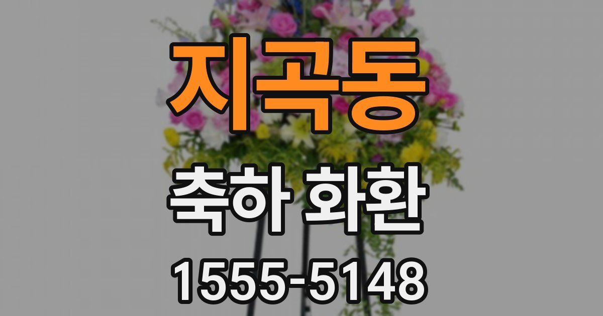 지곡동 축하 화환