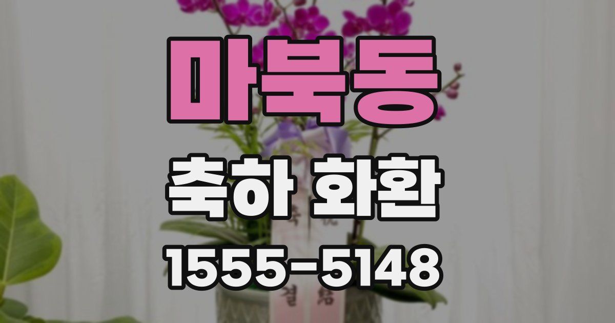 마북동 축하 화환