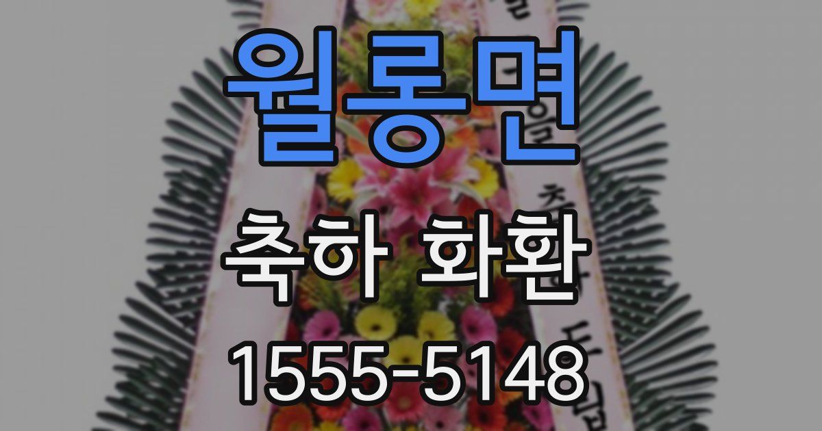 월롱면 축하 화환