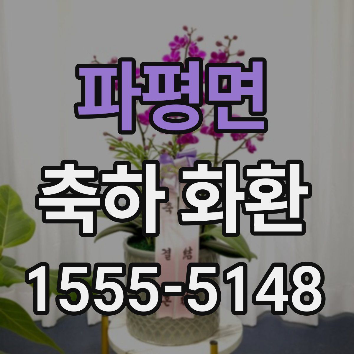 파평면 축하 화환