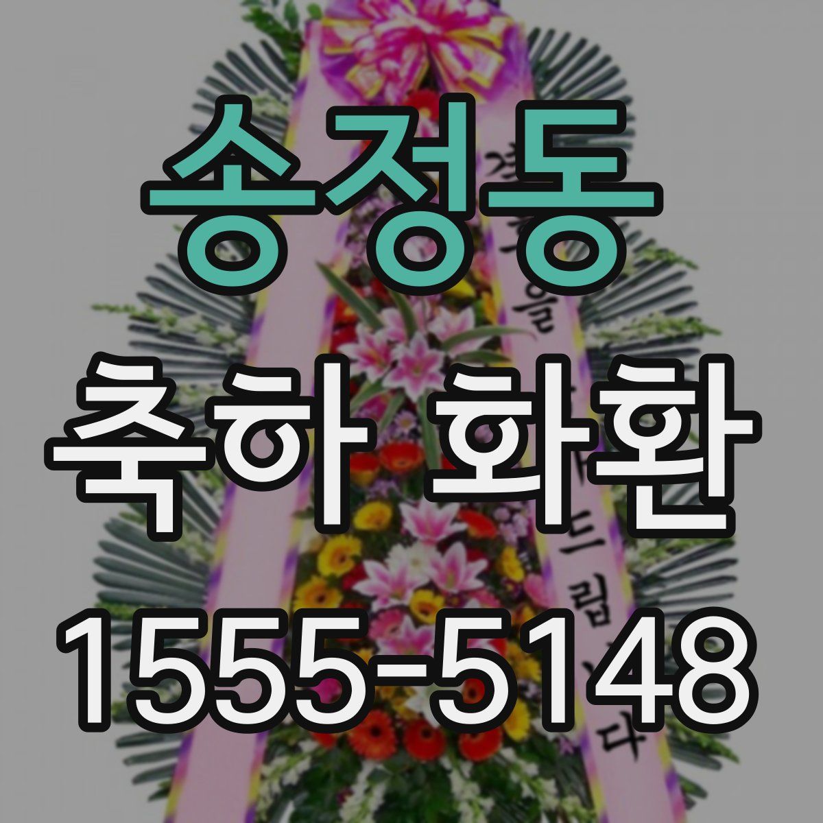 송정동 축하 화환