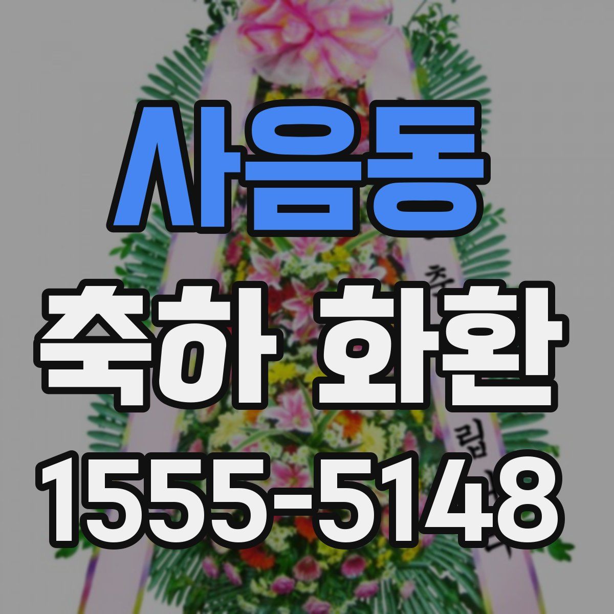 사음동 축하 화환