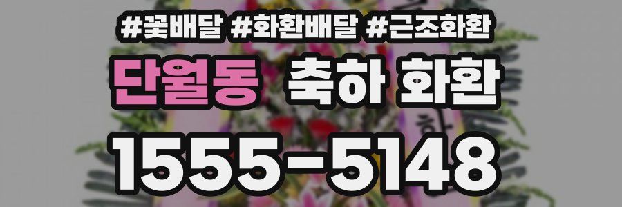 단월동 축하 화환