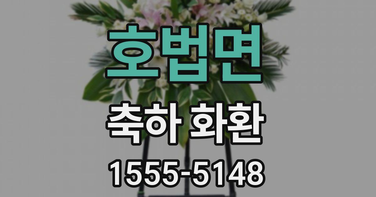 호법면 축하 화환