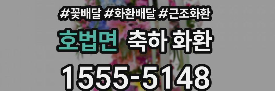 호법면 축하 화환