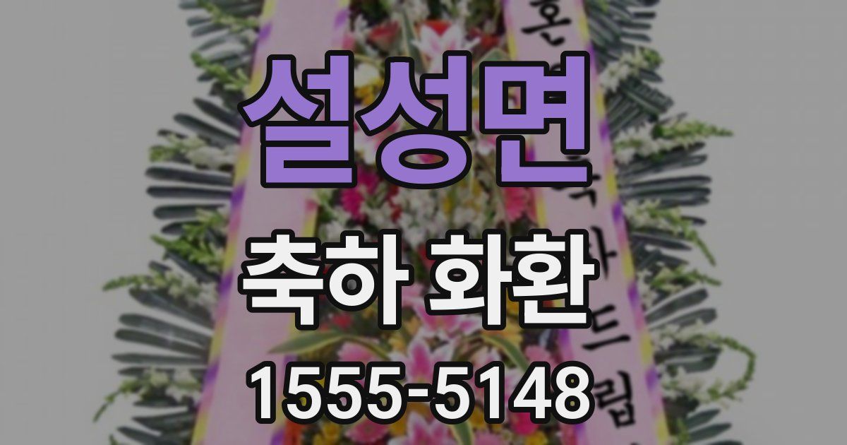 설성면 축하 화환