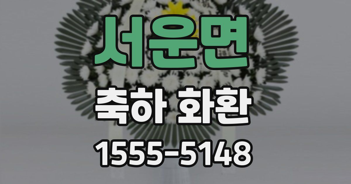 서운면 축하 화환