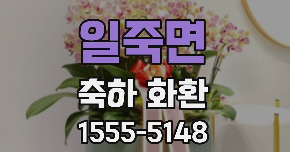 일죽면 축하 화환