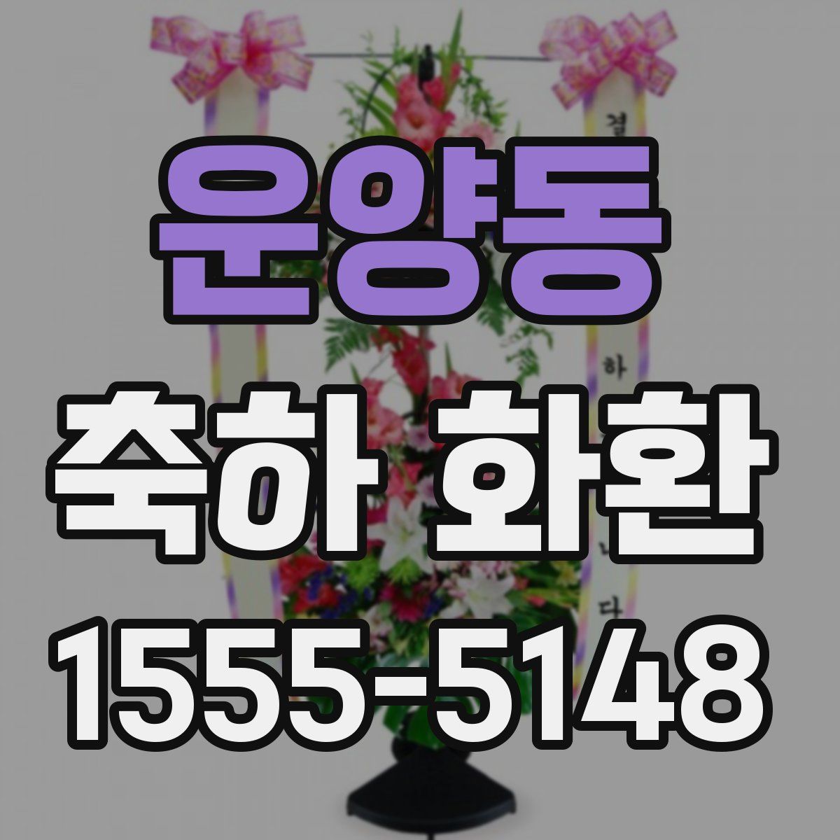 운양동 축하 화환