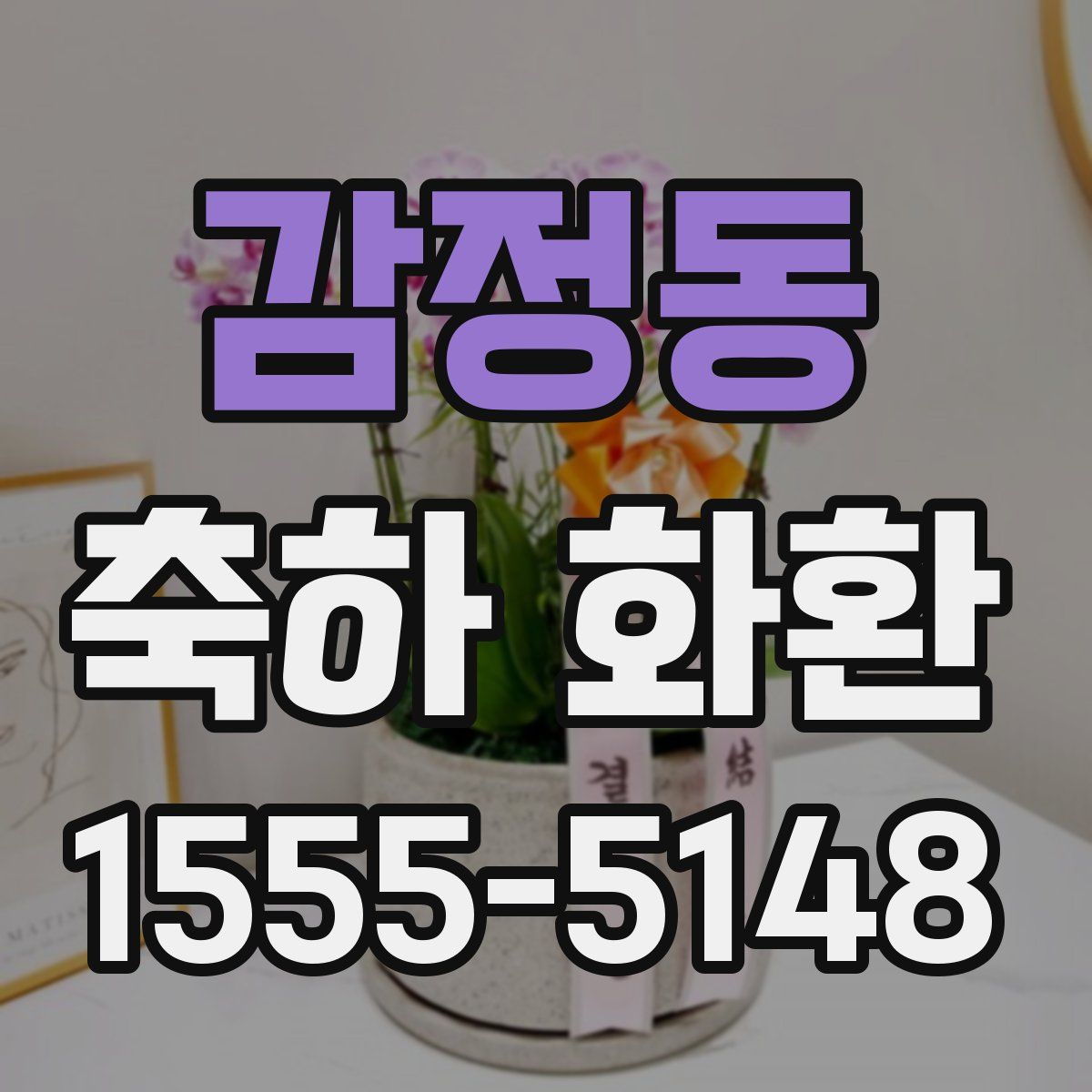 감정동 축하 화환