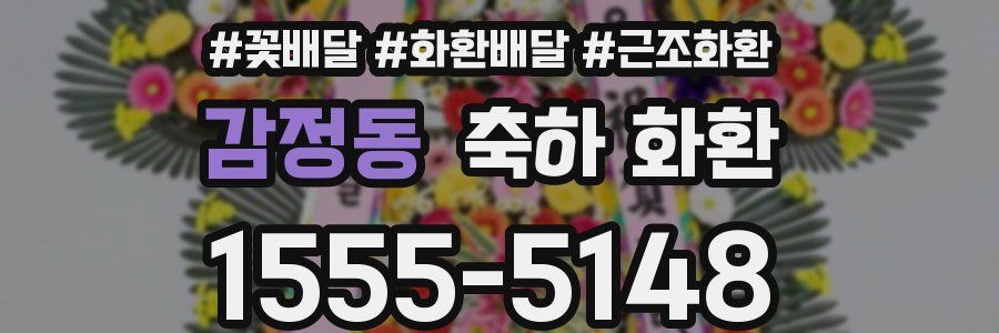 감정동 축하 화환