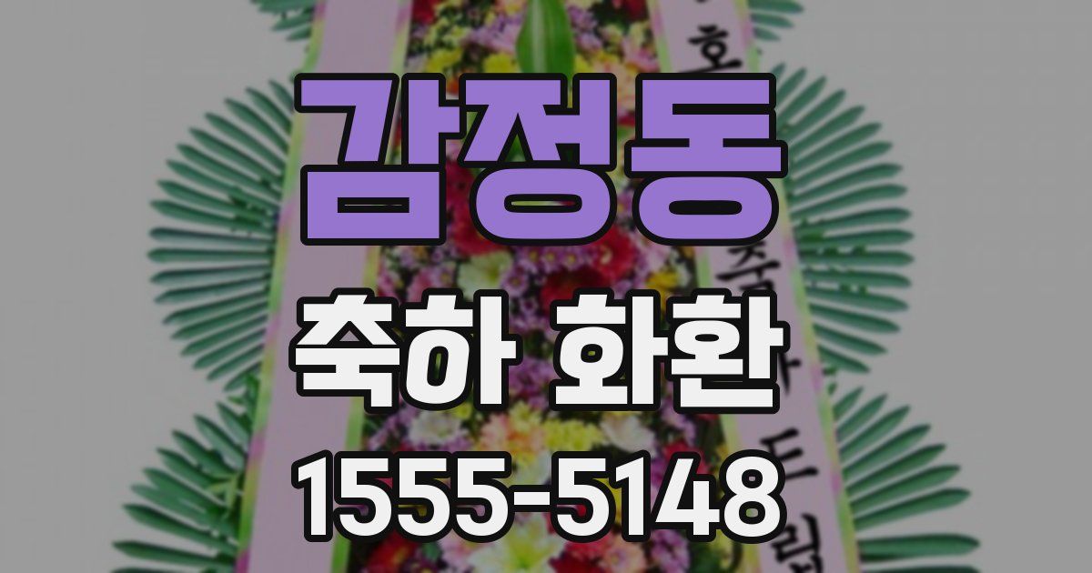 감정동 축하 화환