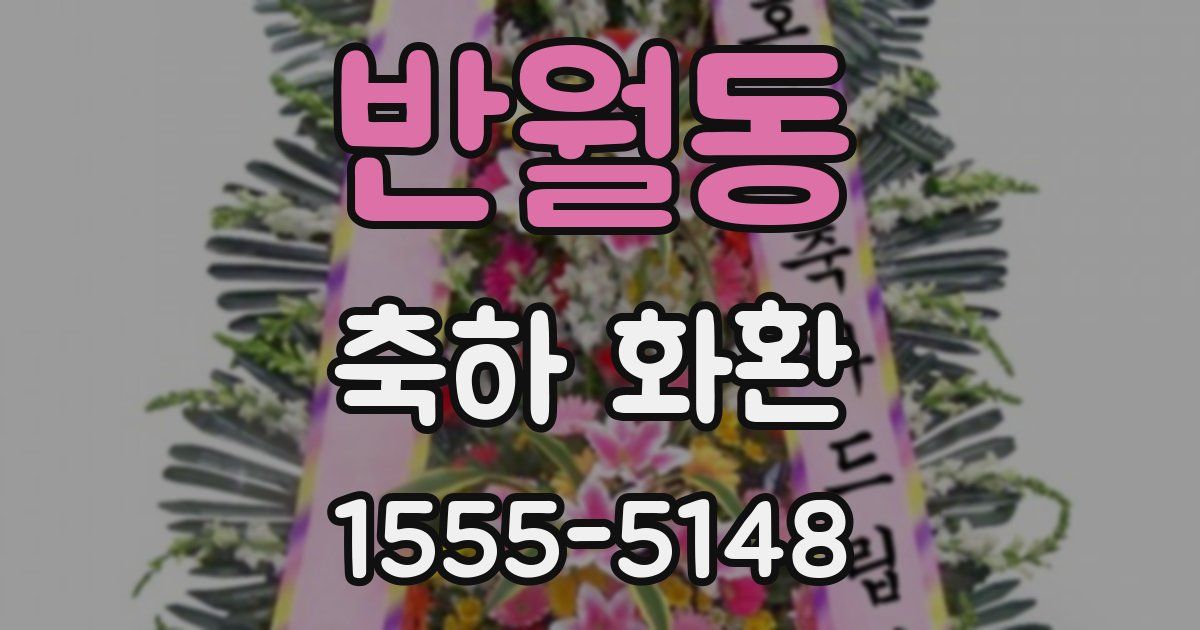 반월동 축하 화환
