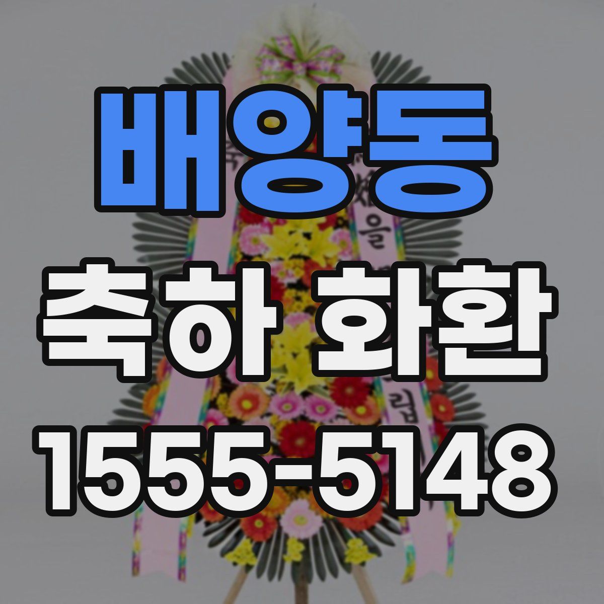 배양동 축하 화환