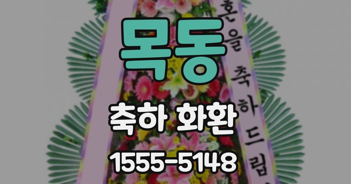 목동 축하 화환