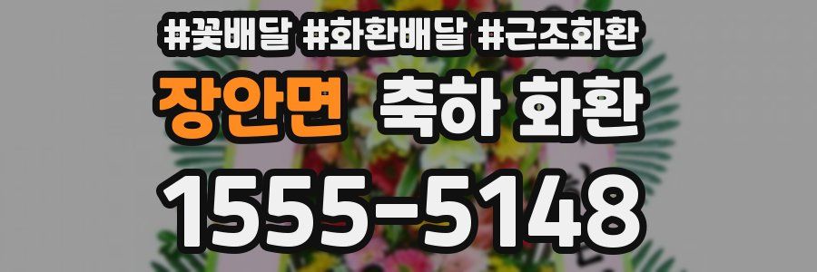 장안면 축하 화환