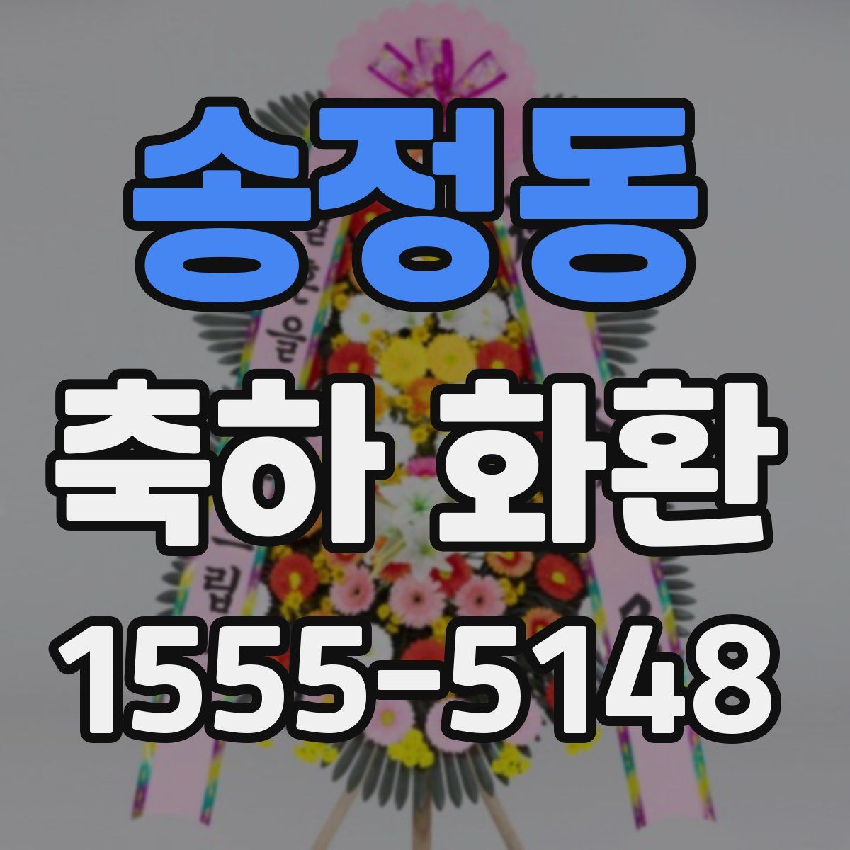 송정동 축하 화환