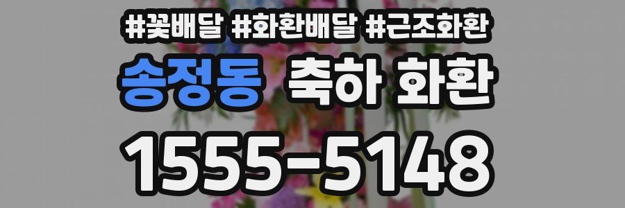 송정동 축하 화환