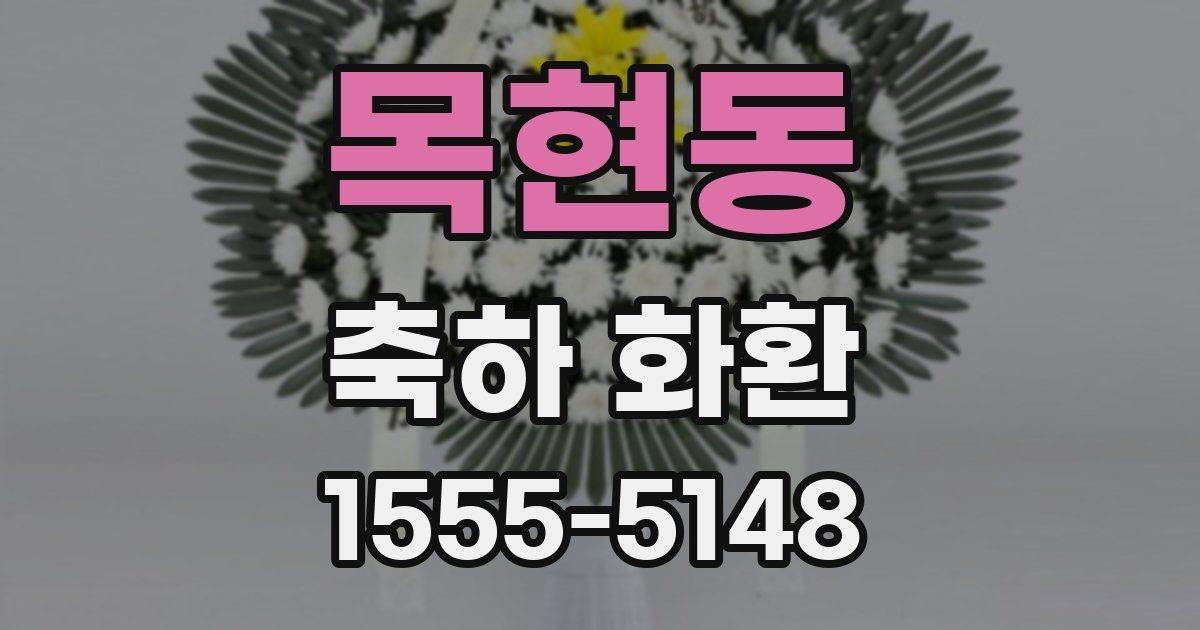 목현동 축하 화환