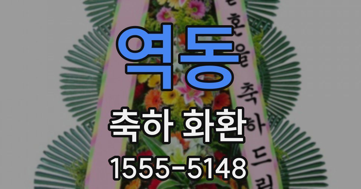 역동 축하 화환