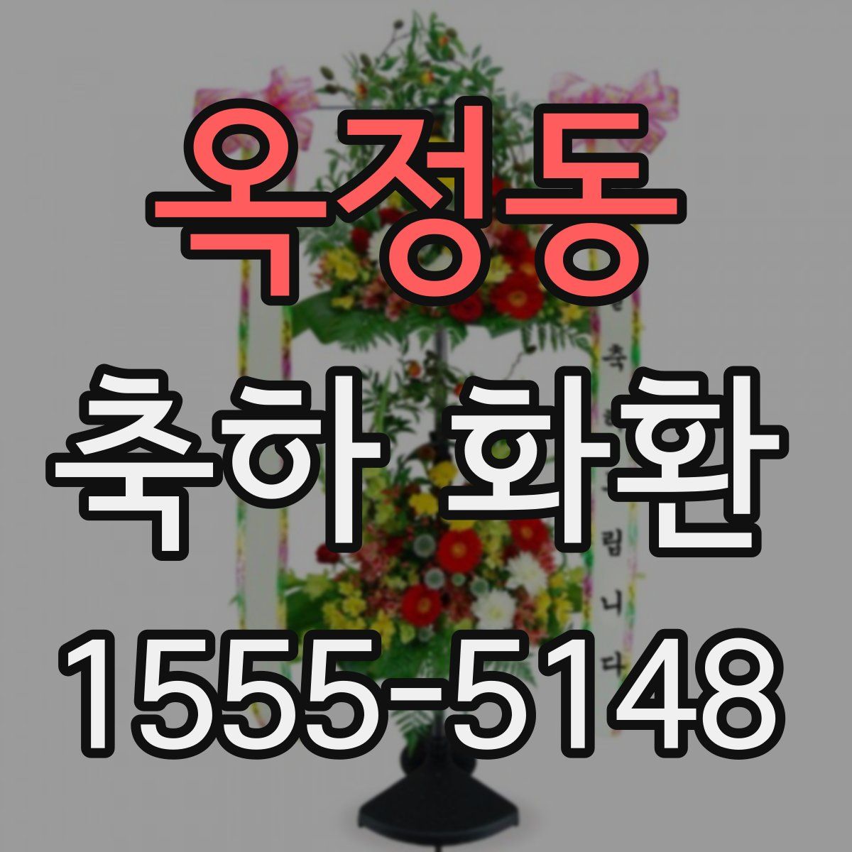 옥정동 축하 화환