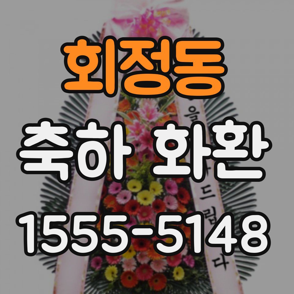 회정동 축하 화환