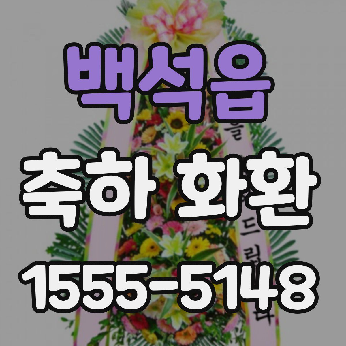 백석읍 축하 화환