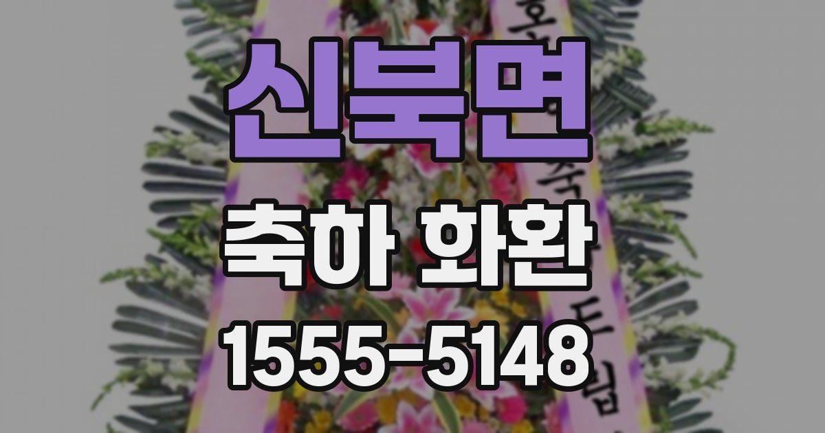 신북면 축하 화환