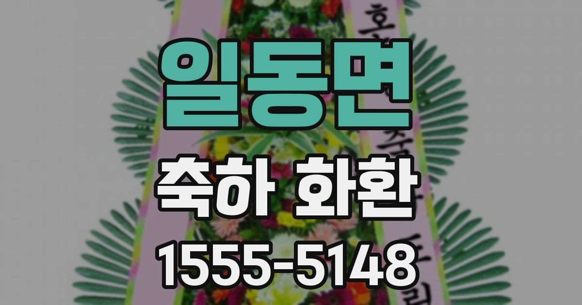 일동면 축하 화환
