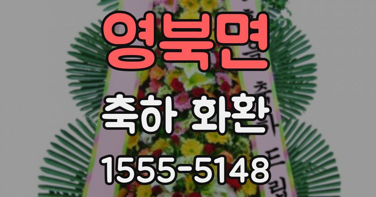 영북면 축하 화환
