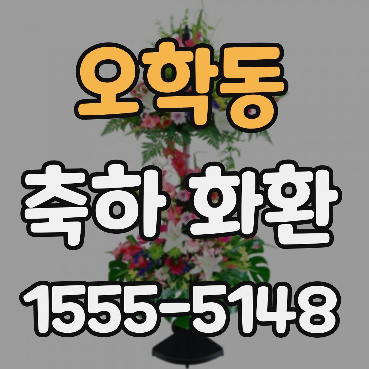 오학동 축하 화환