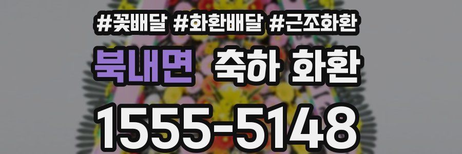 북내면 축하 화환