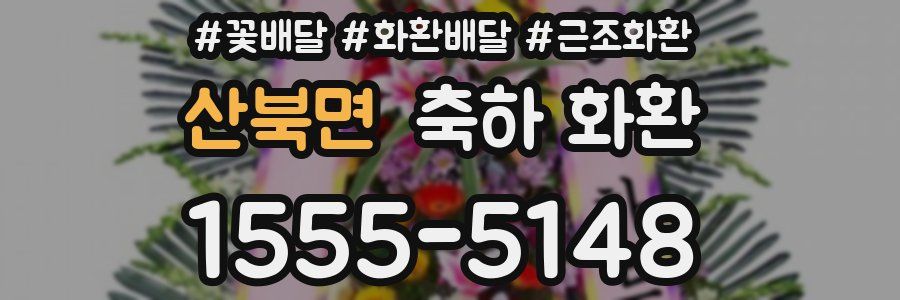 산북면 축하 화환