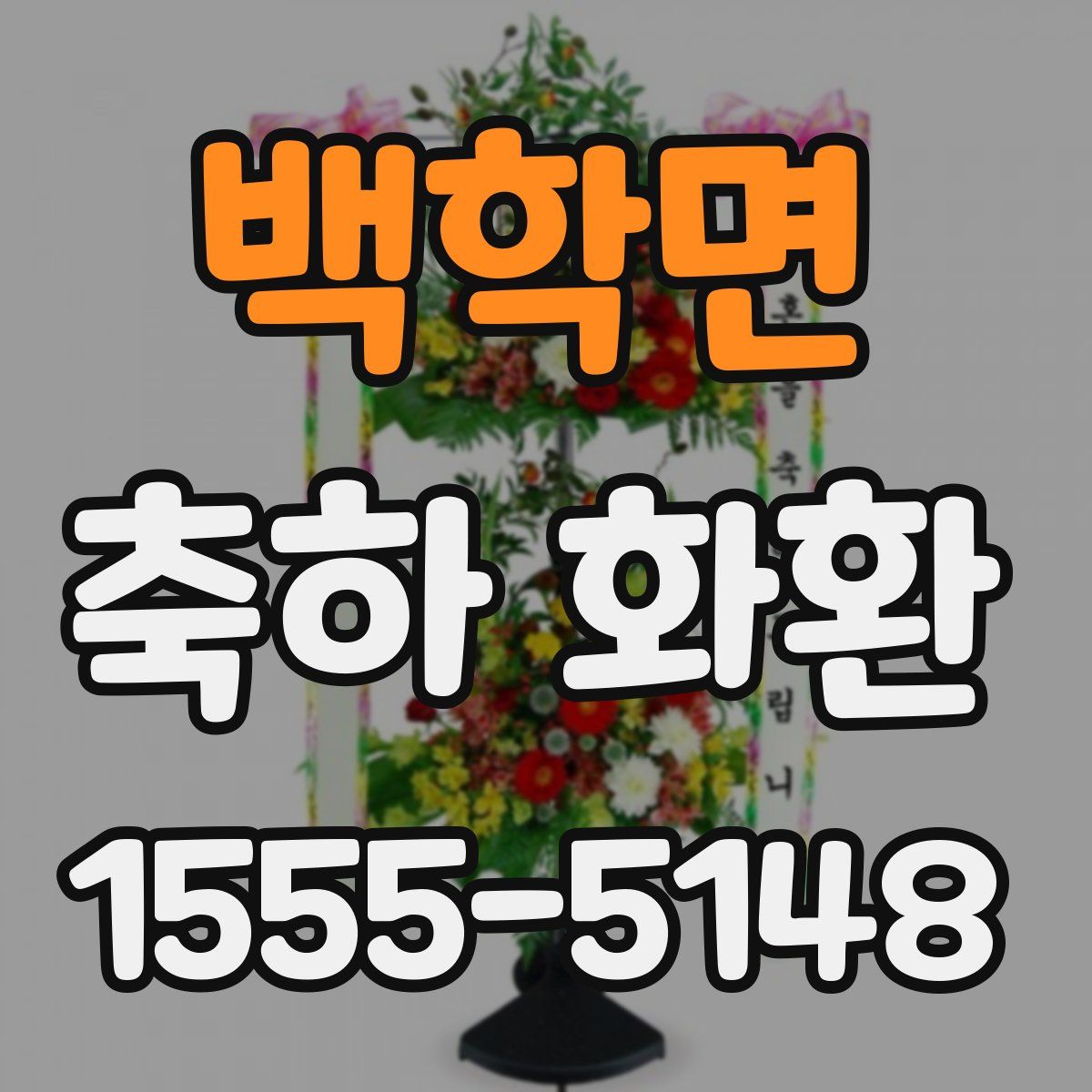 백학면 축하 화환