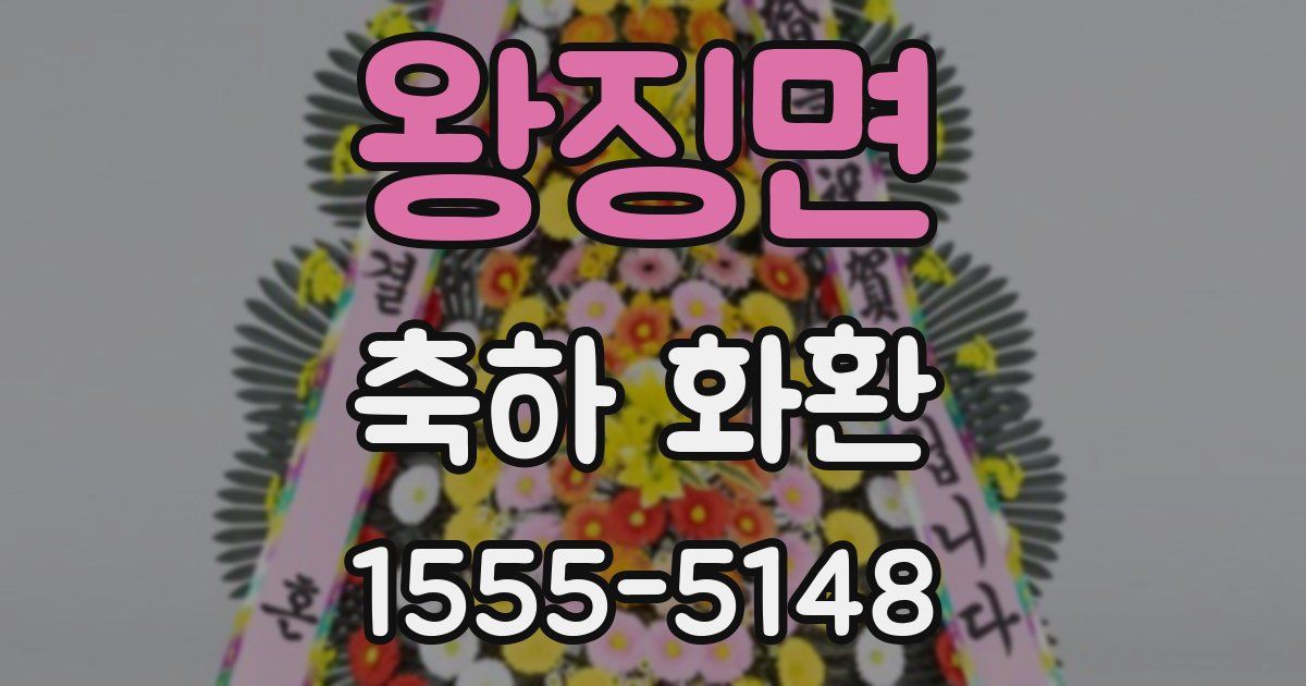 왕징면 축하 화환