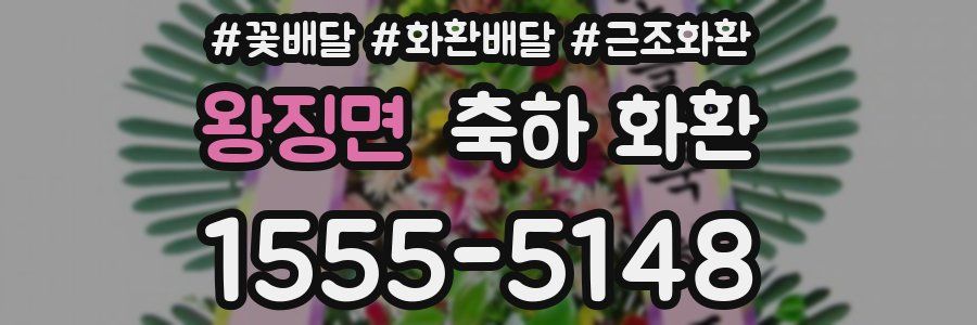 왕징면 축하 화환