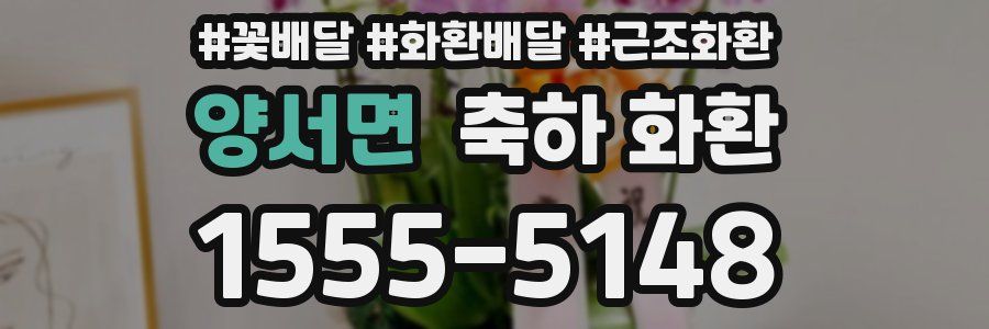 양서면 축하 화환