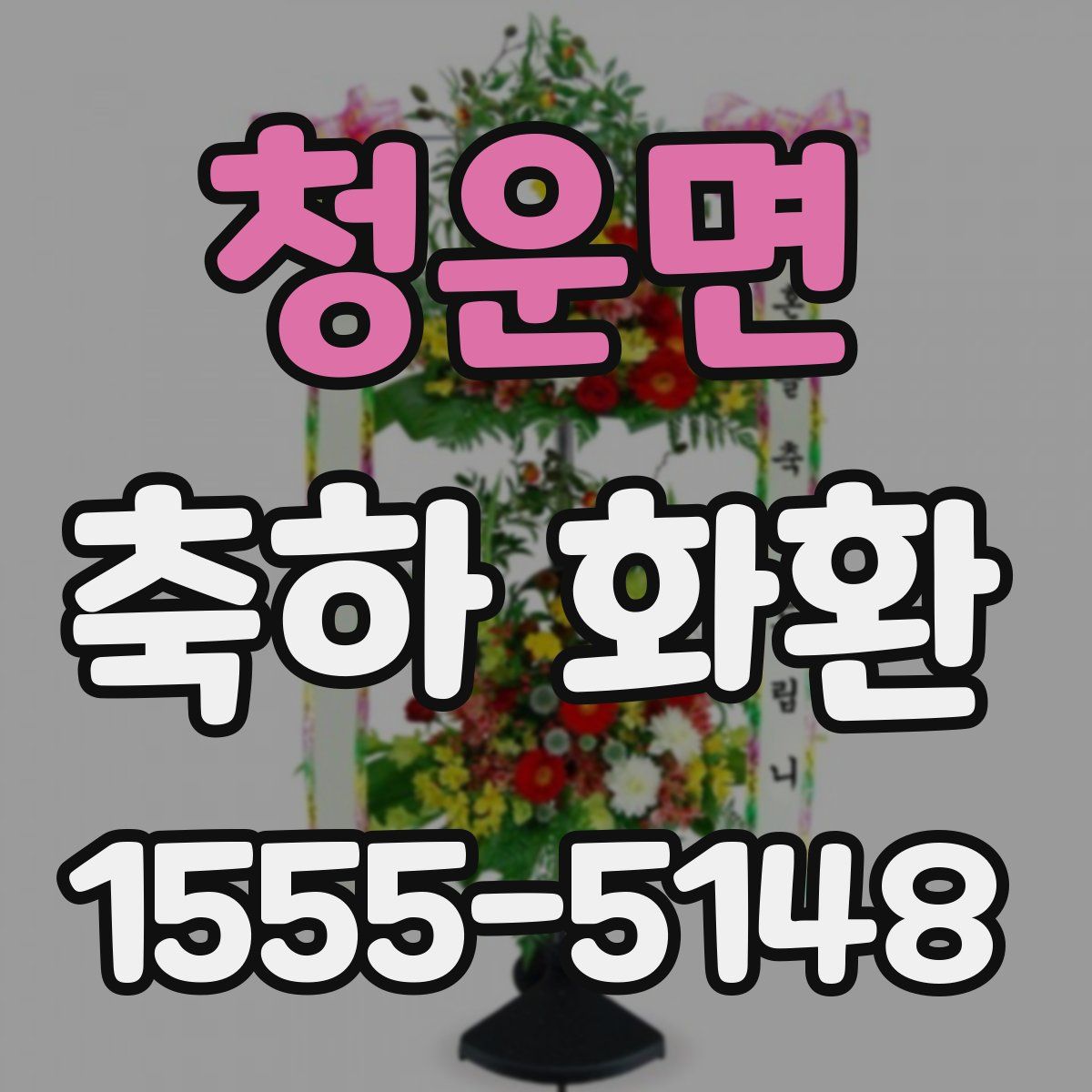 청운면 축하 화환