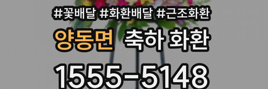 양동면 축하 화환