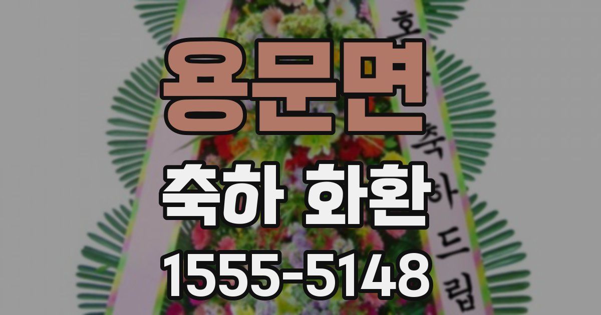 용문면 축하 화환