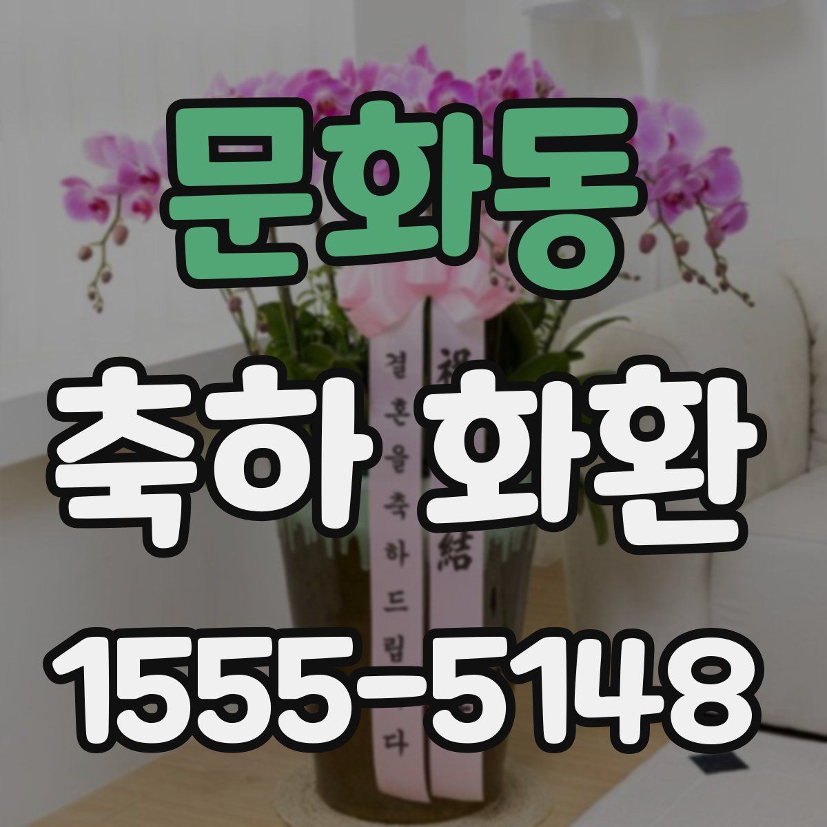 문화동 축하 화환