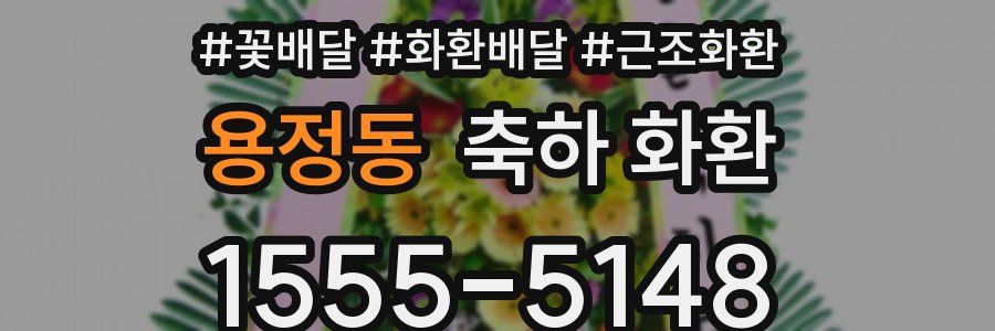 용정동 축하 화환