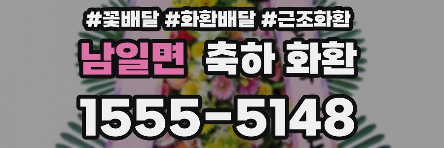 남일면 축하 화환