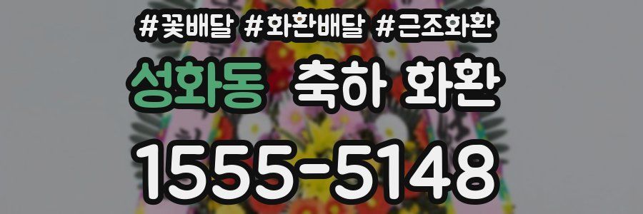 성화동 축하 화환