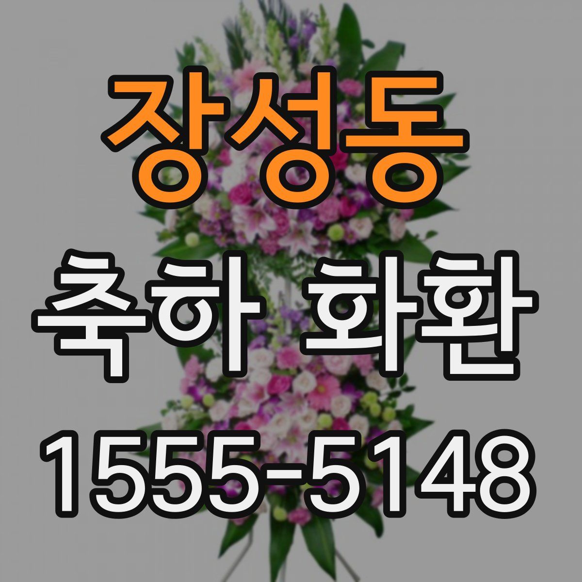 장성동 축하 화환