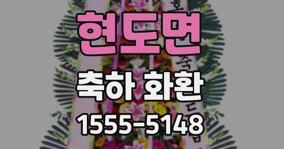 현도면 축하 화환