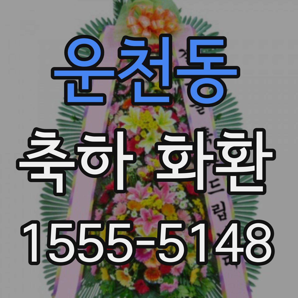 운천동 축하 화환